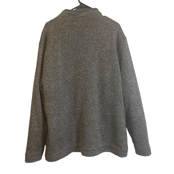 Victory Sportswear Men's Size XL Grey Half Zip Sherpa Lined Pullover Sweater - Picture 5 of 7